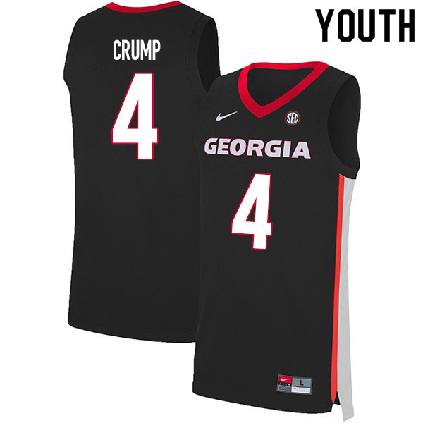 2020 Youth #4 Tyree Crump Georgia Bulldogs College Basketball Jerseys Sale-Black - Click Image to Close